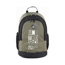 Unıted Colors Of Benetton. Çift Bölmeli Sırt Çantası 04292 - Haki