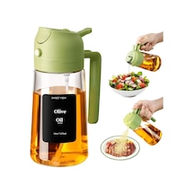 Yağ Püskürtme Şişesi, 470ml 2'si 1 Arada Cam Zeytinyağı Püskürtme Ve Dökme Makinesi, Mutfak, Hava Fritözü, Y Genel