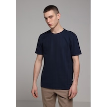 Colin's Colins Regular Fit Yuvarlak Yaka Düz Erkek Lacivert Kısa Kol Tişört Cl1079280 Q1.v2 Nav