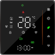 Vkemall Su Isıtma Wifi Akıllı Termostat Sıcaklık Kontrol Cihazı Siyah-1-t