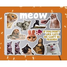 Kedi Sticker Seti Laptop Ajanda Pc Tablet Telefon Defter Etiket Bullet Journal Diğer