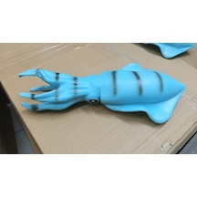 Plastik Oyuncak Büyük Boy Turkuaz Kalamar Squid 20 Cm