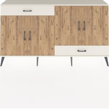 Arges Konsol 5 Raflı 2 Çekmeceli 4 Kapaklı 176x30x99 Aytaşı-çam/a Aytaşı-çam/aytaşı