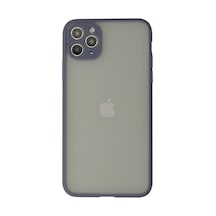 Apple Apple iPhone Uyumlu 12 Pro Max Kılıf Montreal Silikon Kapak - Gri Düz Renkli