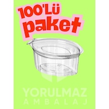 Ekonomik 30 Cc Kapaklı Sos Kabı 100 Lü Gıda Uyumlu Sızdırmaz Sosluk