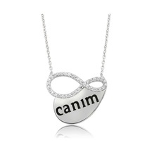 Kenpazar 925 Ayar Gümüş Canım Yazılı Sonsuzluk Kolye Çok Renkli