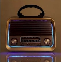 301 Eskitme Nostalji Tasarımlı Bluetoothlu Nostalji Radyo Fm-sd Kart-aux Nstj000002001