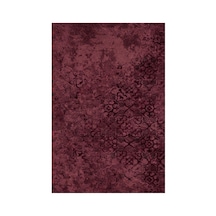 Kartela Halı Vera Halı Kaymaz Taban Makinede Yıkanabilir Halı Bordo - 100 X 150 Cm