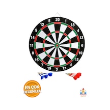 Büyük Boy Dart Seti 15'' Dart Hedef Tahtası Ve 6 Oklu Hedef Vurmayı Öğren Rakiplerinle Mücadele Et
