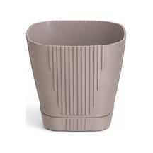 Omnipazar So-zb01 Zambak Dekoratik Plastik Saksı 0.8 Litre No:1 Mocha