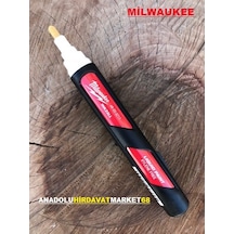 Milwaukee Bilyali Kalici Markör Çizik Kalemi Metal Cam Beyaz Renk