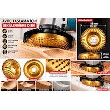 100mm Oval Ahşap Oyma Ve Şekillendirme Rasp Diski A Model