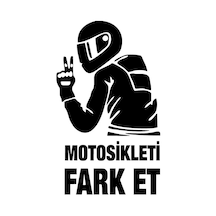 Motorsikleti Fark Et Sticker 20 X 32 Cm