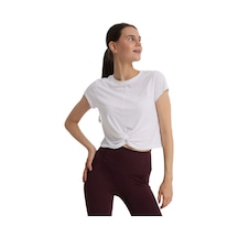 Sportive Marana Cropped Top Kadın Beyaz Günlük Stil T-shirt 25kk1032-kbyz 1776520 Beyaz