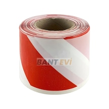 Emniyet Şeridi 65mm x 500mt Kırmızı Beyaz İkaz Şeridi