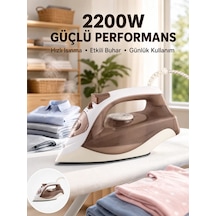 Hepsi Buharlı Ütü 2200w Kireç Önleyici Self Clean Damlatmaz Kahverengi Najmaddin