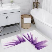 Rovigo Home Baskılı Kaymaz Taban 2 Li Banyo Paspas Takım Rvg5133-100X60-60X50 Çok Renkli