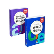 Türkçe Sözlük Ve Atasözleri Deyimler Sözlüğü Tdk Onaylı 1.hamur Karton Kapak 2 Li Set