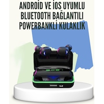 E10 Powerbank Şarjlı Bluetooth 5.1 Kulaklık Spor Ve Oyun İçin - Diğer