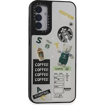 Newface Samsung Galaxy Uyumlu M14 5g Kılıf Mirror Desenli Kapak - Mirror - 17 Beyaz