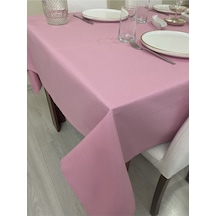 Sıvı Geçirmez Dertsiz Masa Örtüsü Pembe 13 Parça