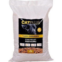 Catplus Organik Çam Peleti Kedi Kumu 6 MM 30 L 15 KG