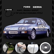Ford Sierra Oto Araç Kapı Koruma Fitili 5 Metre Parlak Siyah Renk