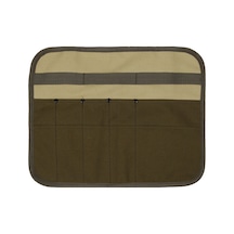 Vkemall Asılı Saklama Çantası Açık Hava Kampı Piknik Barbekü Sofra Takımı Küçük Eşyalar Saklama Çantası Çok İşlevli Katlanabilir Saklama Çantası Haki