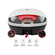 Arwic Cv46 Motosiklet Çantası Beyaz