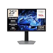 TCL 25G64 Gaming Monitörü 25" 1ms 300hz Fhd Qd-mini Led Fps Oyuncu Monitörü Freesync Premium