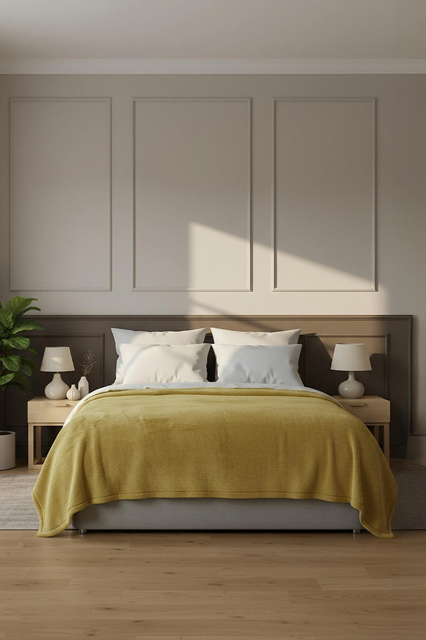 Pufina 200x220 Çift Kişilik Tavşan Tüyü Battaniye Safran