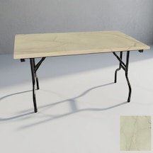 Banket Katlanır Masa Werzalit, Allzalit. Vermodin Tabla 80x140 - Golden Marble Çok Renkli