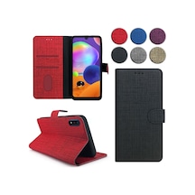Samsung Galaxy Uyumlu A01 Kilif Fitcase Fabric Kapakli Cüzdanli 416737725