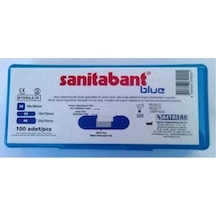 Sanitabant Mavi Metalli Yara Bandı 100 Adet