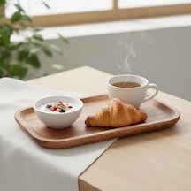 Doğal Akasya Ağacından Sunum Tabağı, Akasya Meze Tabağı, Peynir Sunum Tabağı, Salata Tabağı 25cm 14cm 1.5cm Çok Renkli