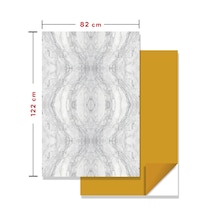 Kendinden Yapışkanlı Fayans Kaplama Pvc Karo Gri Ağ Desen 60x120 Cm 7 Adet 5 M2