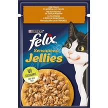2 Adet Felix Sensations Tavuklu Ve Havuçlu Yaş Kedi Maması 85 Gr