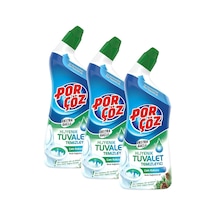 Porçöz Tuvalet Temizleyici Jel Ekstra Güçlü Çam Kokulu 750 Ml 3 Paketi