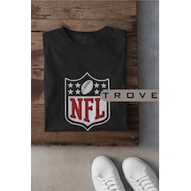 Unısex Kadın Erkek Nfl Amerikan Futbolu Canton Baskılı Siyah Beyaz % 100 Pamuk Tasarım T-shirt Siyah