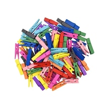 Herşeytrend 50'li Renkli Ahşap Mandal Seti 3.5 Cm