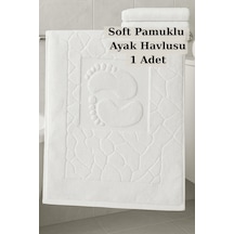 Buççin Online Mağaza Soft Pamuklu Ayak Havlusu Yüksek Emiciliğe Sahip Banyo Paspası Ayak Havlusu Banyo Paspası 1 Adet Çok Renkli