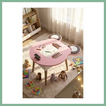 Bşkvirgo Happy Face Çocuk Masası Pembe Bsk2026