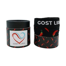 Gost Liria - Pepper Desenli Erkek Boxer Siyah