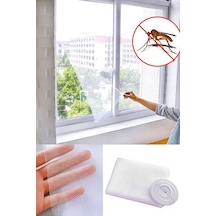 Pencere Sinekliği Kolay Yapışkan Sineklik Pencere Tülü 70x125 Cm Tek Kanat Pencere Tülü + Bant Polye