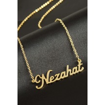 Nezahat - 148 - İsimli - Shophnrl - Kolye -sarı altın