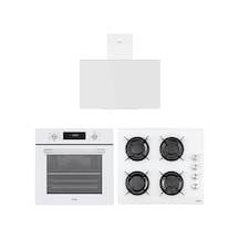 Vestel AF-6841 B - AO-6104 YB-DG - AD-63340 B Eğik Beyaz lı 60 Dijital Set