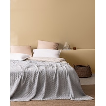 Madame Coco Grania King Size Pamuklu Yatak Örtüsü - Mavi 8684427016589 Mavi