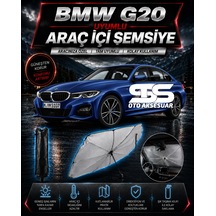 Bmw G20 Araç Ön Cam Güneşliği Katlanabilir Şemsiye Oto Güneşlik Uv Korumalı Gölgelik Araba Oto Şemsiyesi
