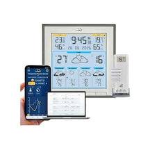 Tfa 35.8105 Wlan Kablosuz Hava Durumu İstasyonutfa.me Id-08 Hava Tahmini Wetter.com Hava Durumu Sembolleri,uv İndeksi,yağmur Miktarı,rüzgar Hızı, Rüzgar Yönü Pillerle Birlikte Antrasit İle 5 Günlük