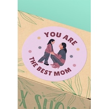 Best Mom Anneler Günü Sticker 3x3cm St2381 Çok Renkli